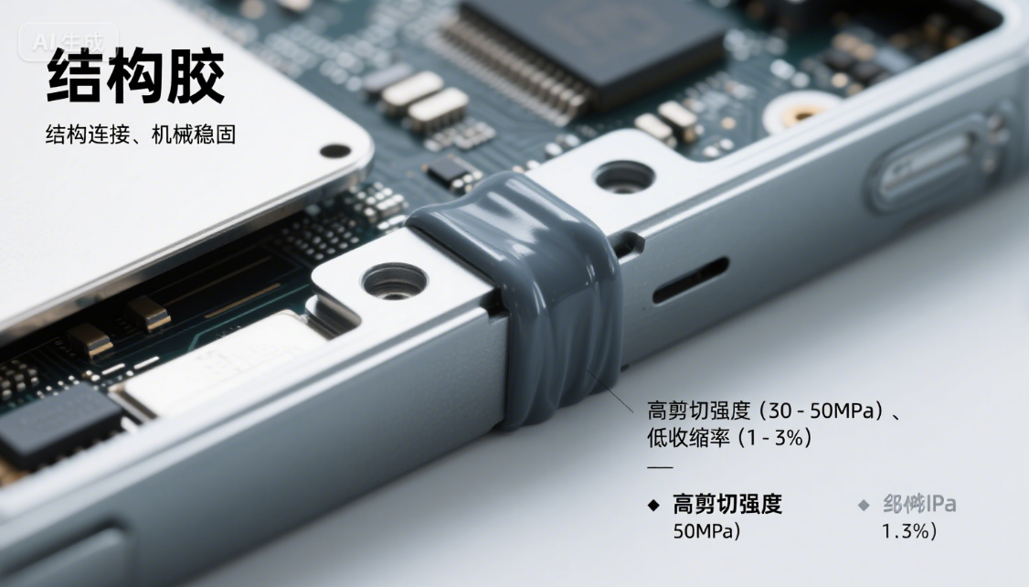 结构胶 VS 灌封胶:电子工业中两类关键胶粘剂的应用差异解析(图1) image.png